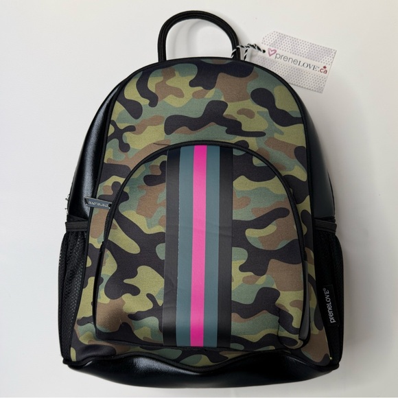 Prenelove Pink Army Neoprene Backpack Camouflage NWT